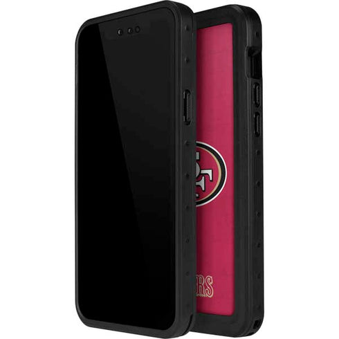 NFL San Francisco 49ers Distressed iPhone 15 Pro Waterproof Case